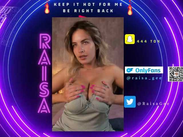 Снимки Raisa1gee Help me to reach my goal ' Finger in my pussy @remain tok remain.Tip my favorite ones 10251402001111